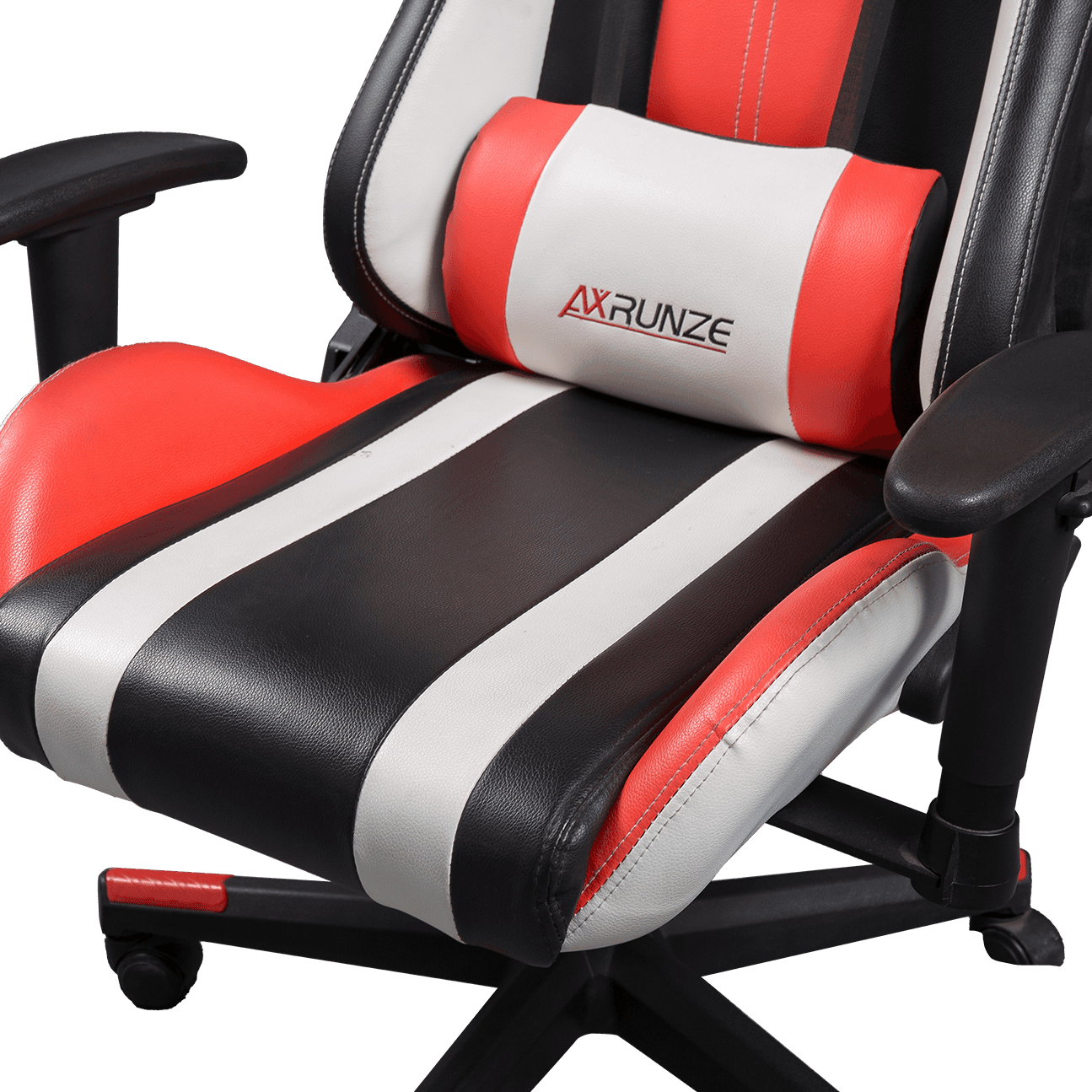 Gaya Perlumbaan Sesuaikan Logo Kerusi Permainan Ergonomik Kerusi Permainan Boleh Laras Galas Muatan Besar Dengan Bantal dan Sokongan Lumbar details