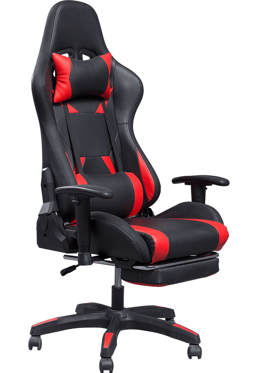 Kerusi Permainan Boleh Laras Dengan Tempat Letak Tangan Tinggi Belakang PU Kulit Kerusi Urut Perabot Pejabat Lif Pusing Silla Gamer details