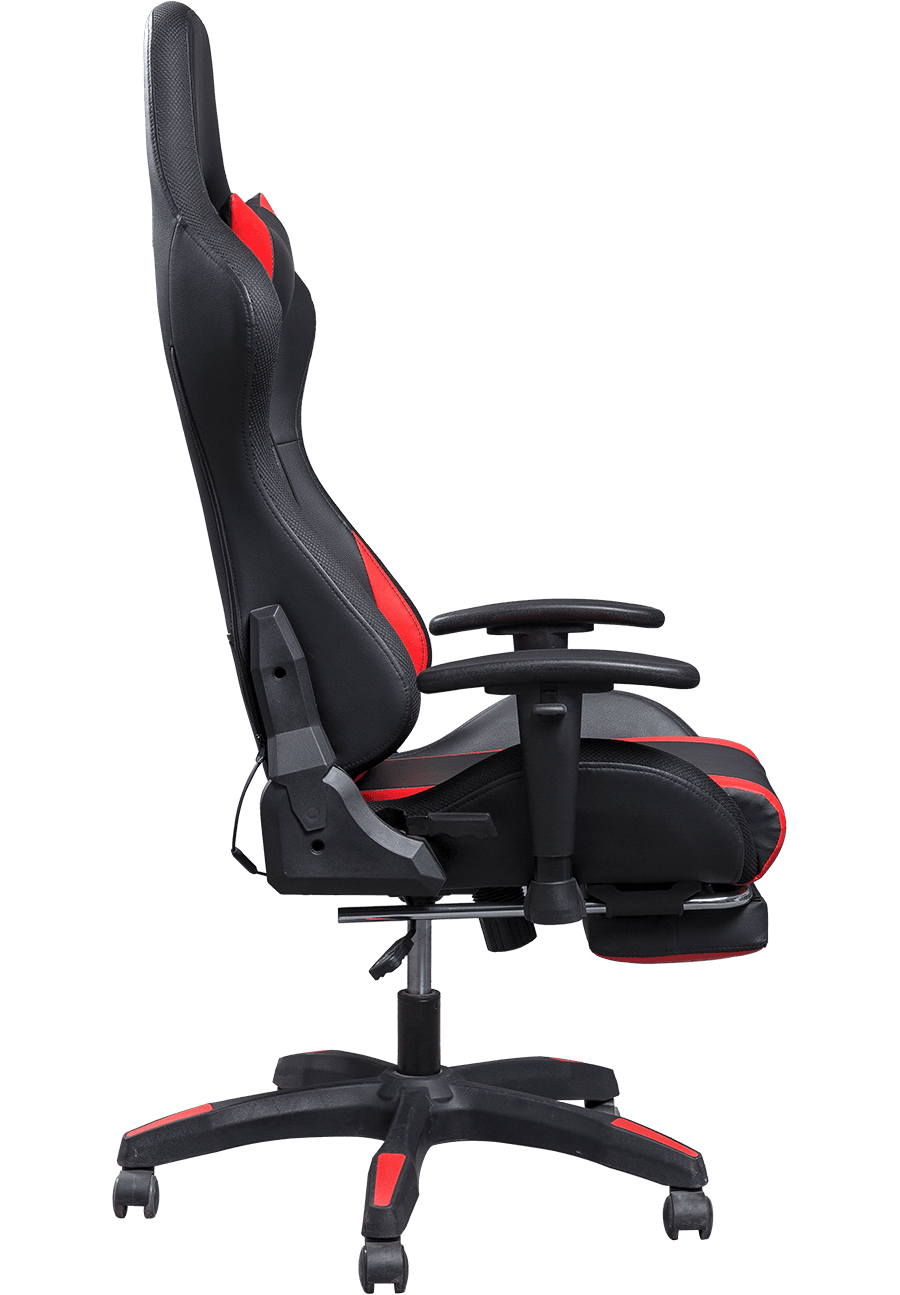 Kerusi Permainan Boleh Laras Dengan Tempat Letak Tangan Tinggi Belakang PU Kulit Kerusi Urut Perabot Pejabat Lif Pusing Silla Gamer details