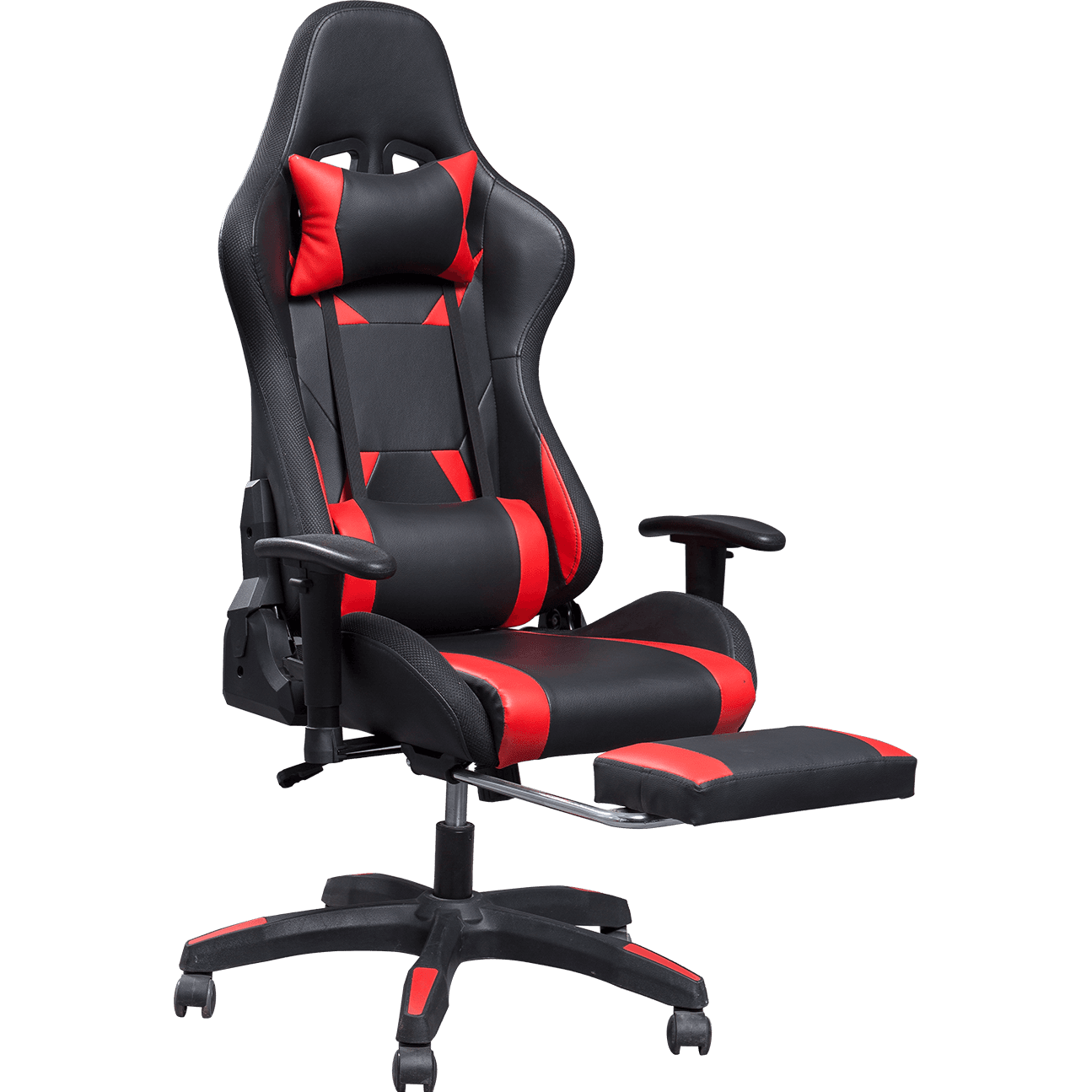 Kerusi Permainan Boleh Laras Dengan Tempat Letak Tangan Tinggi Belakang PU Kulit Kerusi Urut Perabot Pejabat Lif Pusing Silla Gamer details