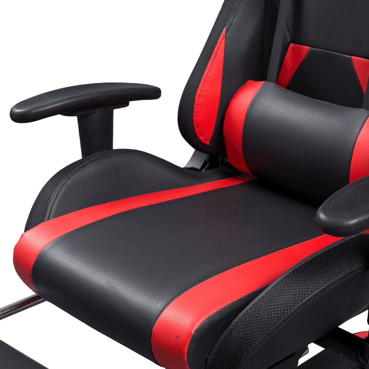 Kerusi Permainan Boleh Laras Dengan Tempat Letak Tangan Tinggi Belakang PU Kulit Kerusi Urut Perabot Pejabat Lif Pusing Silla Gamer details